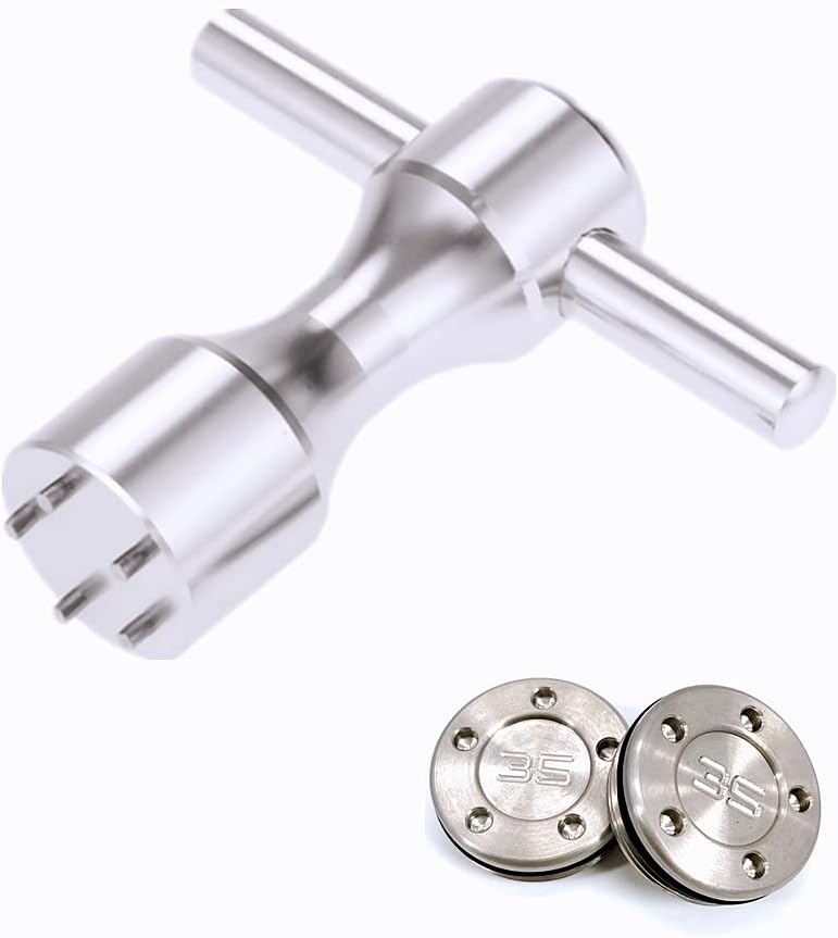 ROYMADE Golf Putter Weights 2pcs 5g/10g/15g/20g/25g/30g/35g/40g/45g with Wrench Kit Set Compatible with Titleist Scotty Cameron Putter Golf Accessory (2pcs 35g+Wrench) - Image 4